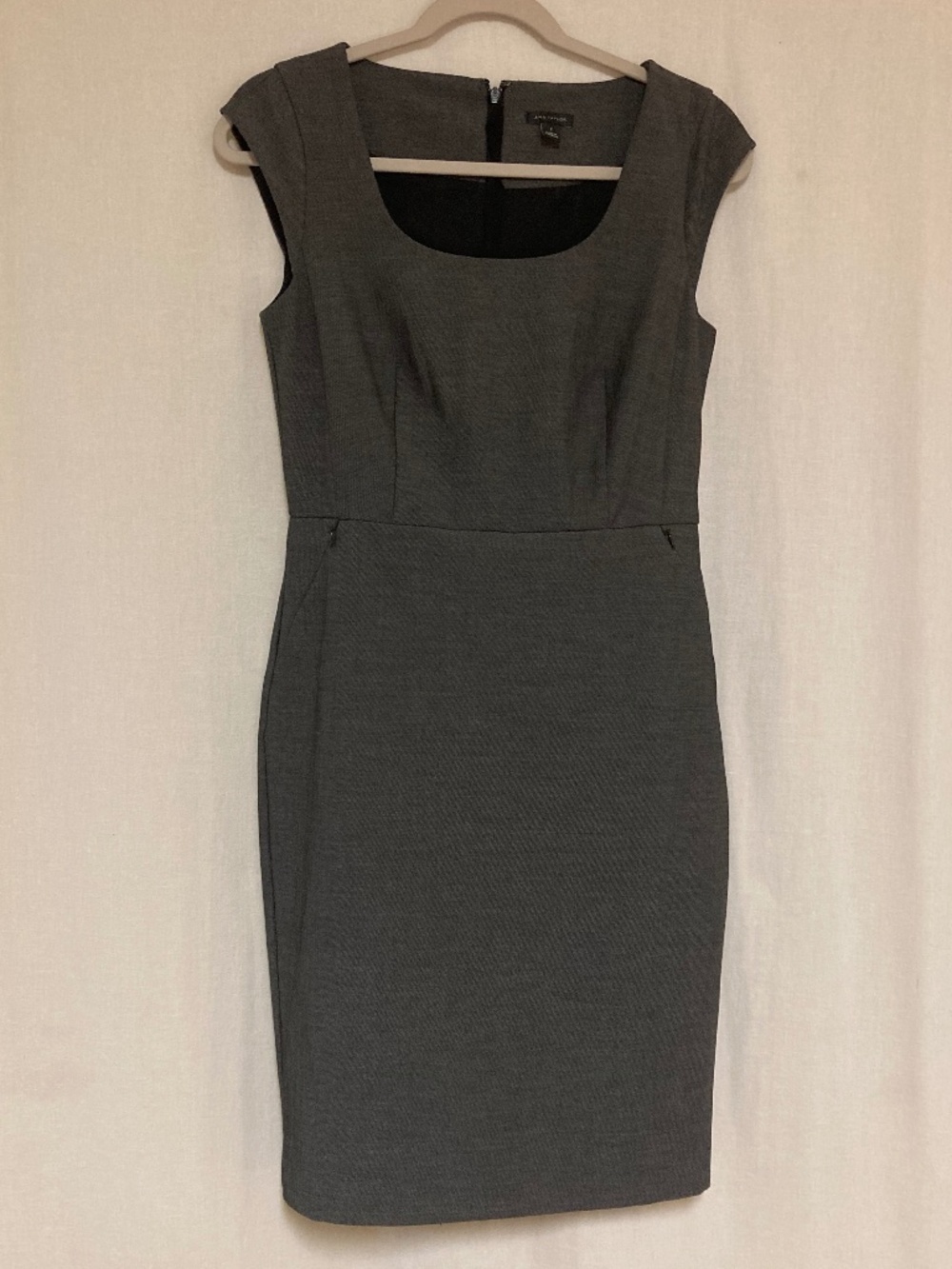 Ann Taylor Suit Dress Grey Color Size 2